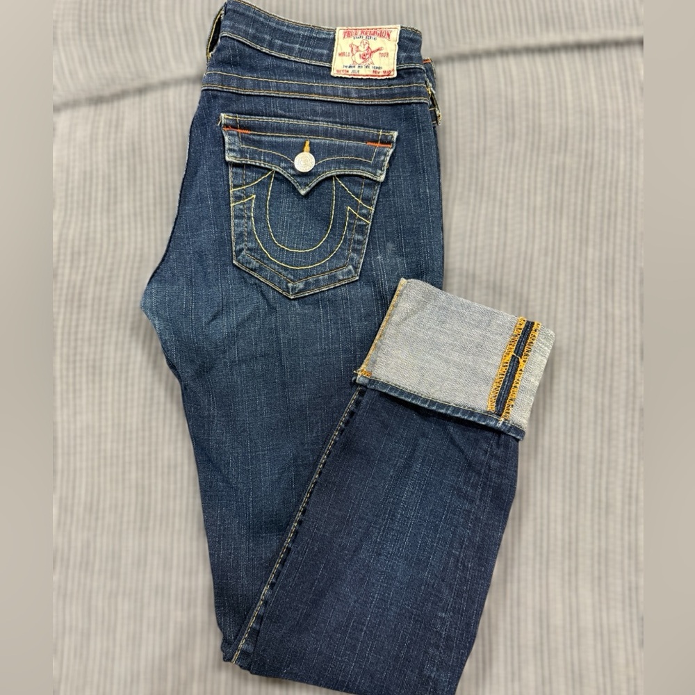 True Religion Julie Low Rise Skinny Jeans  size 32